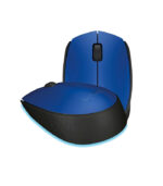Mouse óptico Logitech M170 Azul sem fio com design ambidestro compacto, conexão USB, 1000DPI