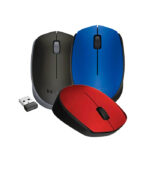 Mouse óptico Logitech M170 Azul sem fio com design ambidestro compacto, conexão USB, 1000DPI - Imagem 2