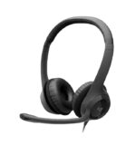 Headset com fio USB H390 Preto Logitech com almofadas - Imagem 2